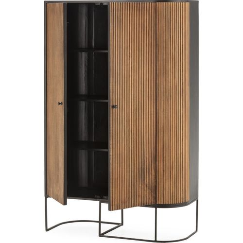 Buffet Haut 2 Portes En Bois De Manguier 100 Cm- Cyrus