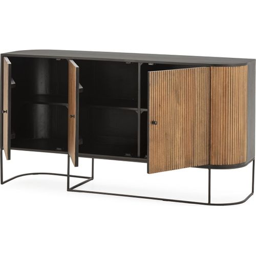 Buffet 3 Portes En Bois De Manguier 165 Cm - Cyrus