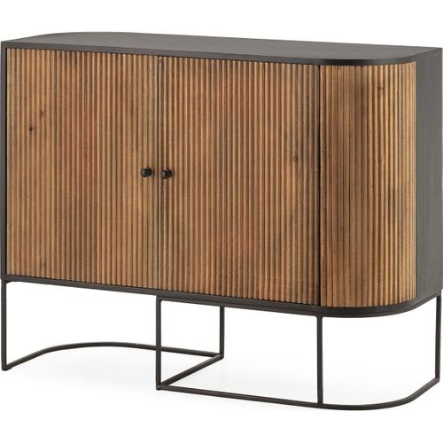 Buffet 2 Portes En Bois De Manguier 110 Cm - Cyrus