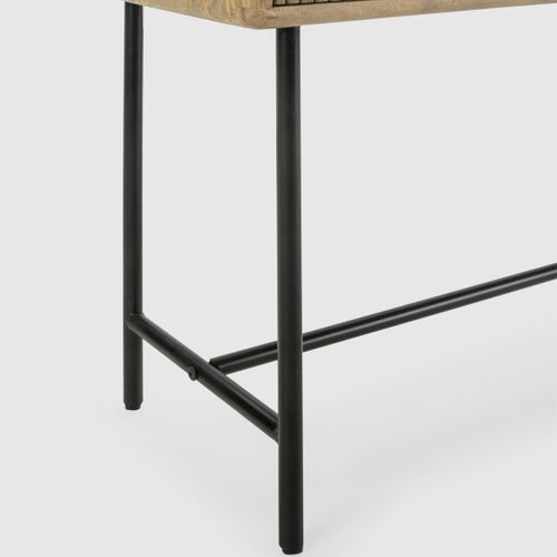 Console 3 Tiroirs En Bois De Manguier 100 Cm - Sanja