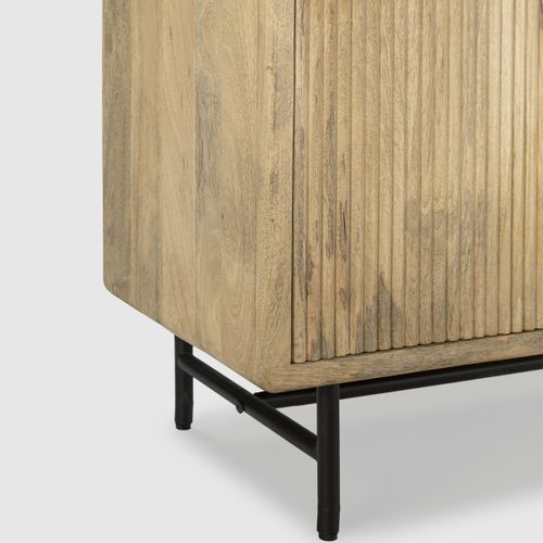 Buffet 4 Portes En Bois De Manguier 190 Cm - Sanja