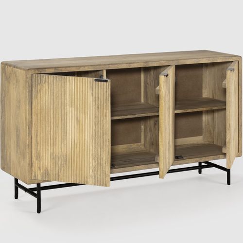 Buffet 3 Portes En Bois De Manguier 150 Cm - Sanja