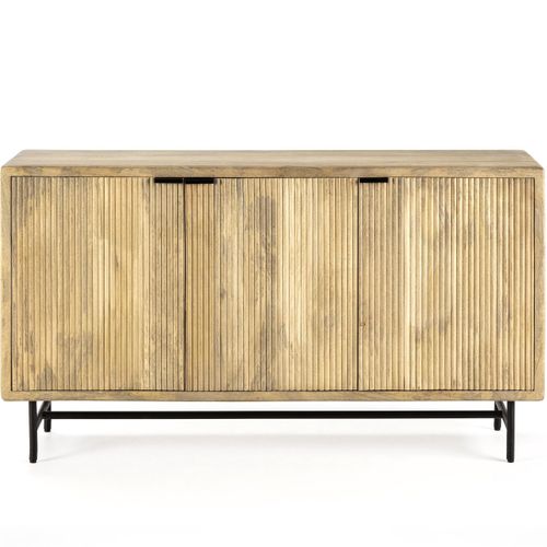 Buffet 3 Portes En Bois De Manguier 150 Cm - Sanja