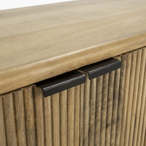 Meuble TV 4 Portes En Bois De Manguier 145 Cm - Sanja