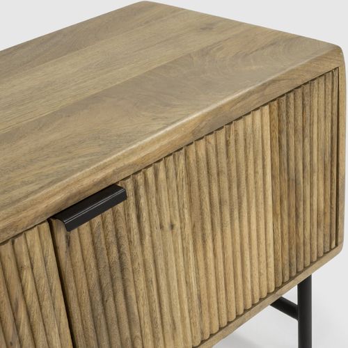 Meuble TV 4 Portes En Bois De Manguier 145 Cm - Sanja