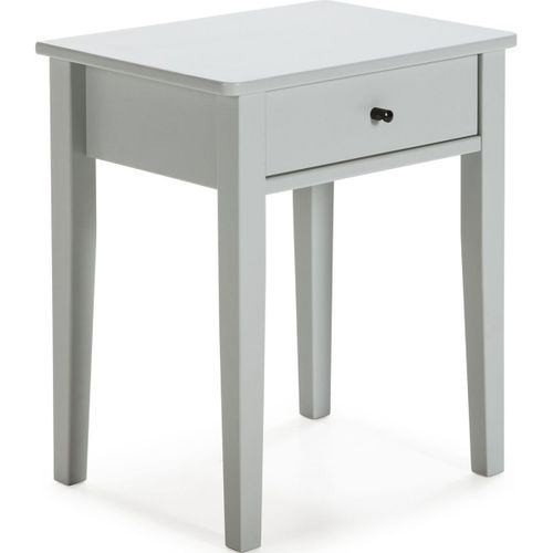 Table De Chevet 1 Tiroir En Bois Gris Clair - Stan