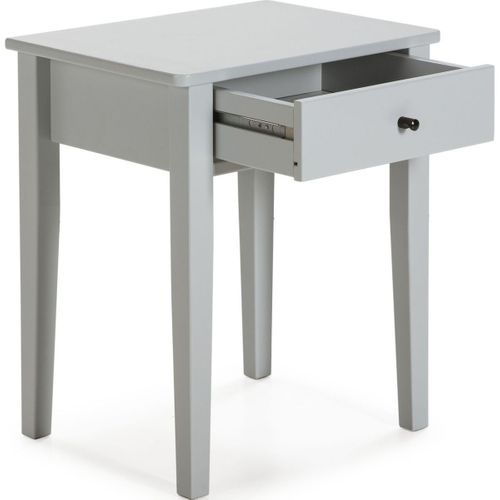 Table De Chevet 1 Tiroir En Bois Gris Clair - Stan
