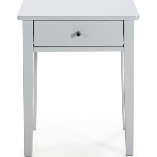 Table De Chevet 1 Tiroir En Bois Gris Clair - Stan