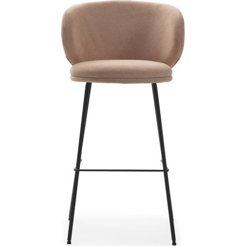 Lot De 2 Tabourets De Bar En Tissu Rose Pâle - Cocoon