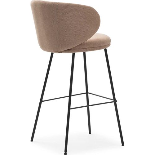 Lot De 2 Tabourets De Bar En Tissu Rose Pâle - Cocoon