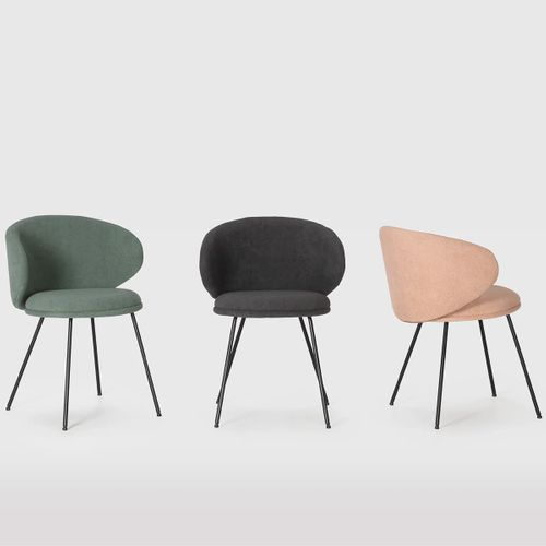 Lot De 2 Chaises En Tissu Vert - Cocoon