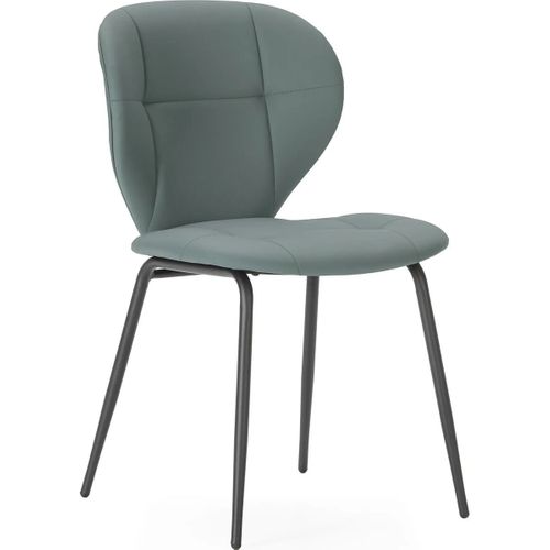 Lot De 2 Chaises En Tissu Vert - Svea