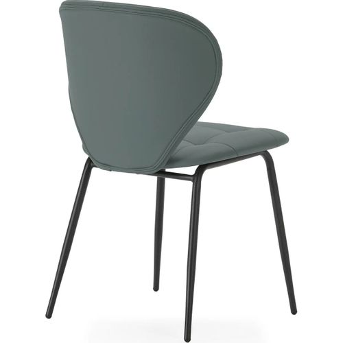 Lot De 2 Chaises En Tissu Vert - Svea