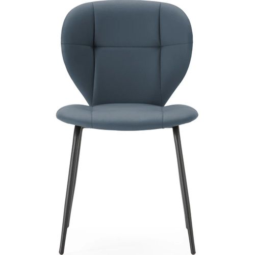 Lot De 2 Chaises En Tissu Gris Foncé - Svea