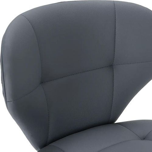 Lot De 2 Chaises En Tissu Gris Foncé - Svea