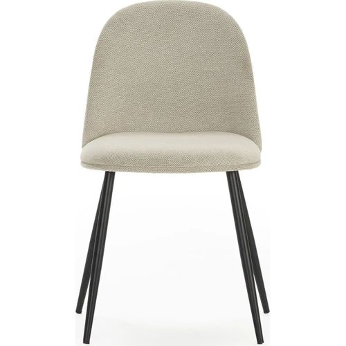 Lot De 4 Chaises En Tissu Beige - Haven