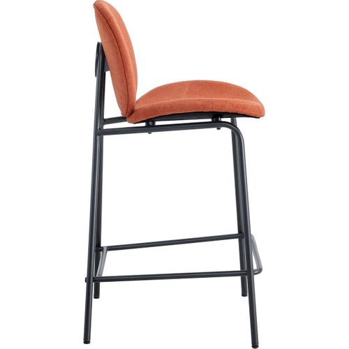 Lot De 2 Tabourets De Bar En Tissu Rouille - Boreal