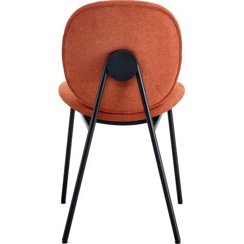 Lot De 2 Chaises En Tissu Rouille - Boreal