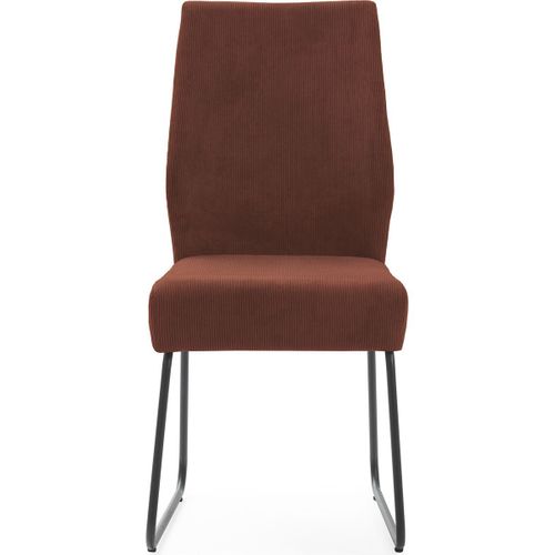 Lot De 4 Chaises En Velours Côtelé Rouille - Stuga