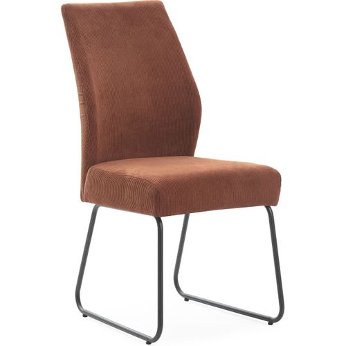 Lot De 4 Chaises En Velours Côtelé Rouille - Stuga