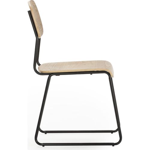 Lot De 2 Chaises Effet Bois - Eken