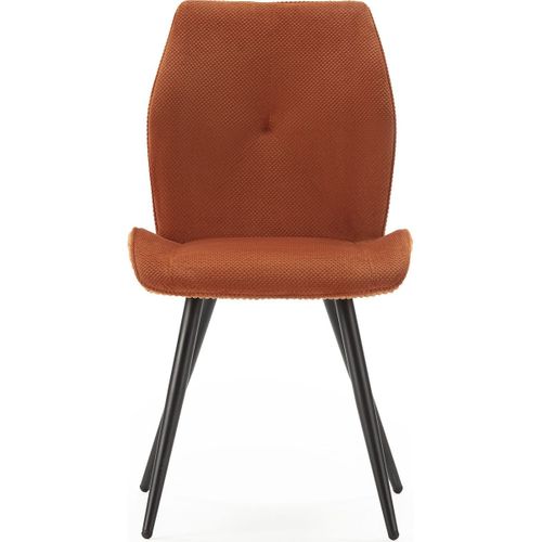 Lot De 2 Chaises En Velours Côtelé Rouille - Lykke