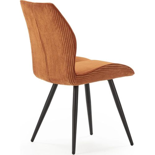 Lot De 2 Chaises En Velours Côtelé Rouille - Lykke