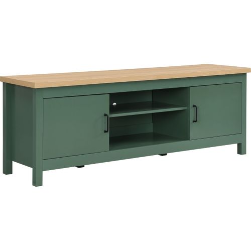 Meuble TV 2 Portes Vert 160 Cm - Sana