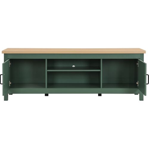 Meuble TV 2 Portes Vert 160 Cm - Sana