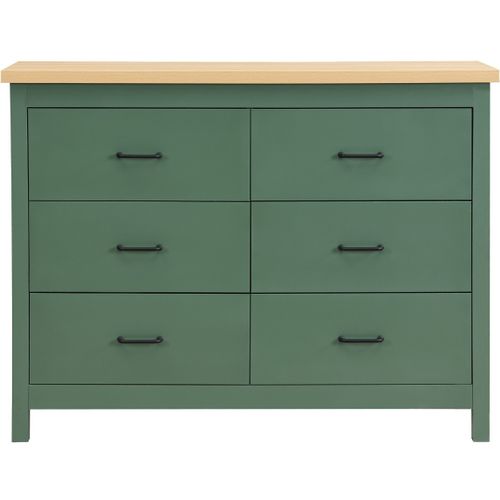 Commode 6 Titoirs Verte 120 Cm - Sana