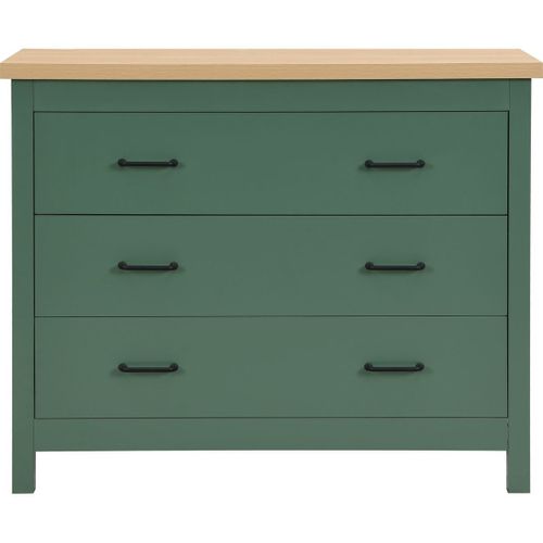 Commode 3 Titoirs Verte 100 Cm - Sana