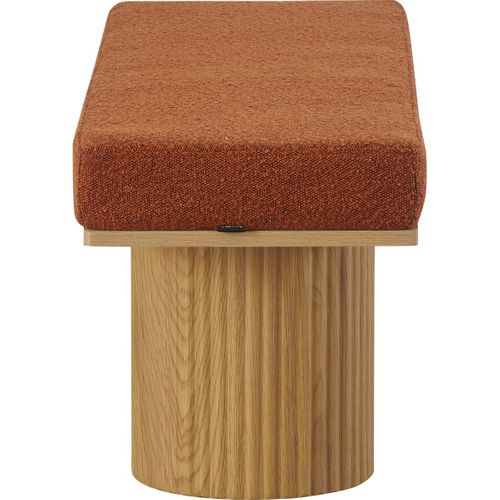 Banc En Tissu Bouclé Rouille - Mahe