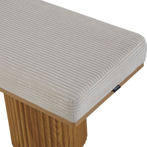 Banc En Velours Côtelé Beige - Mahe