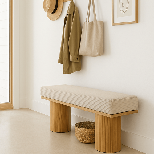 Banc En Velours Côtelé Beige - Mahe