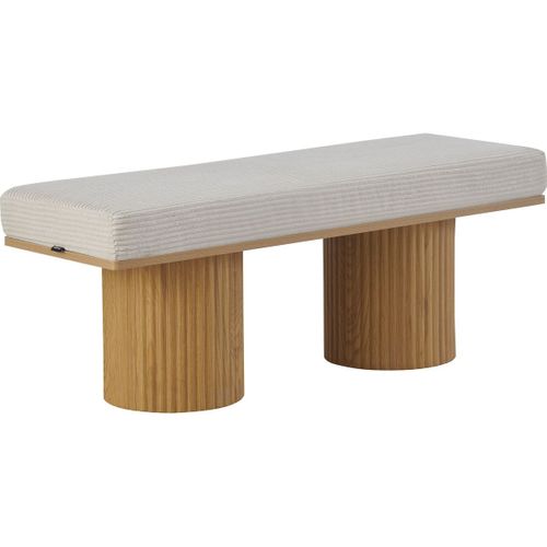 Banc En Velours Côtelé Beige - Mahe