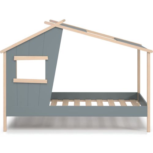 Lit Cabane Enfant 90x190 Cm En Bois Vert Kaki - Artus