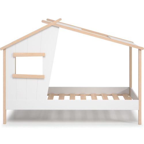 Lit Cabane Enfant 90x190 Cm En Bois Blanc - Artus