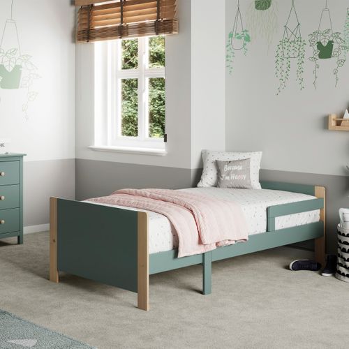 Lit Enfant Évolutif 90x140/190 Cm En Bois Vert Kaki - Luan