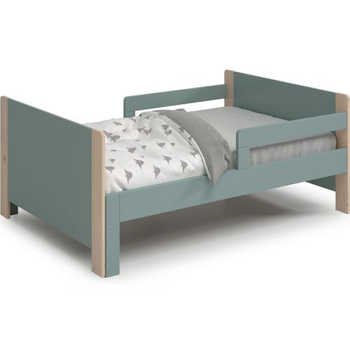 Lit Enfant Évolutif 90x140/190 Cm En Bois Vert Kaki - Luan