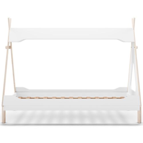 Lit Tipi Enfant 90x190 Cm En Bois Blanc - Totem