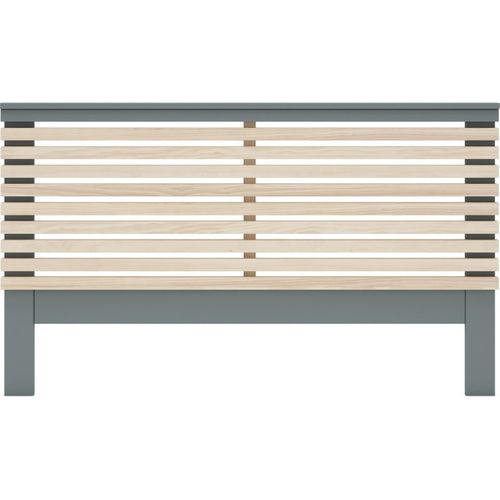 Tête De Lit Adulte En Lattes De Bois Clair / Vert Kaki 160 Cm - Lucy