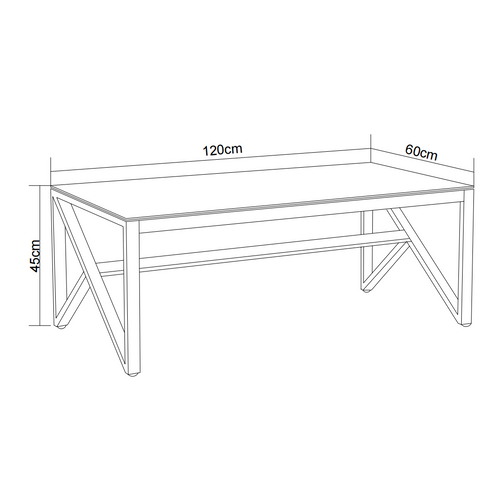 Table Basse Majestique Rectangle Plateau Verre Trempé Transparent Pieds Gold 120x60x45cm