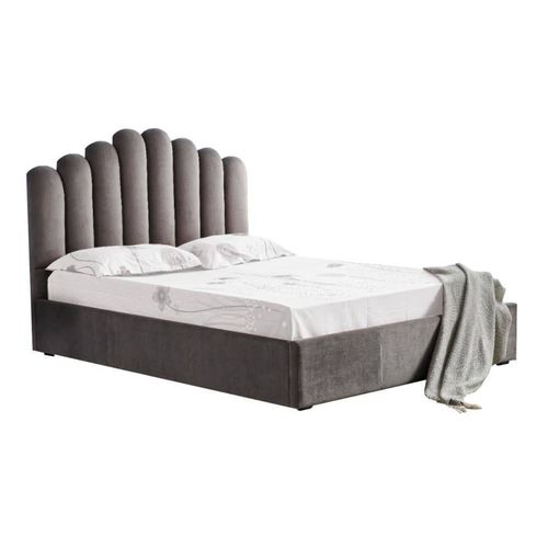 Lit Coffre Doha 2 Places 140x190 Cm Moka Sommier Et Coffre Intégré