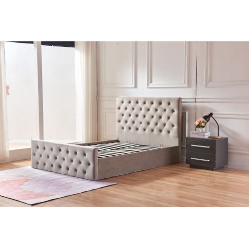 Lit Coffre 2 Places 160x200 Cm Victoria Velours