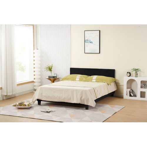 Lit 2 Places 140x190 Cm Melbourne Velours Avec Sommier Intégré