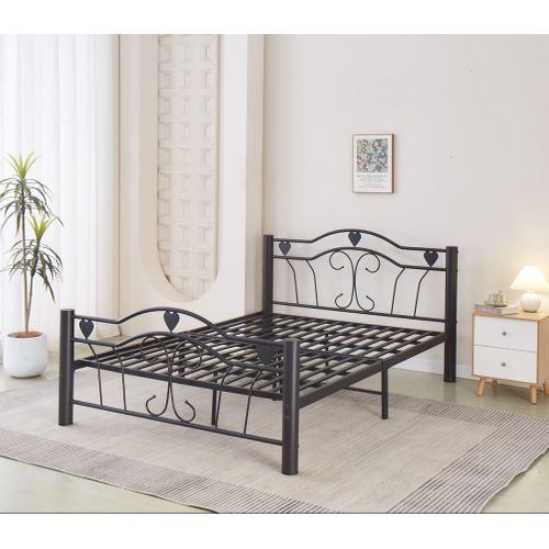 Lit Metal Hercule Noir 160x200cm