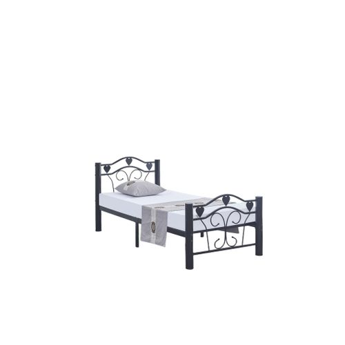 Lit Metal Hercule Noir 160x200cm