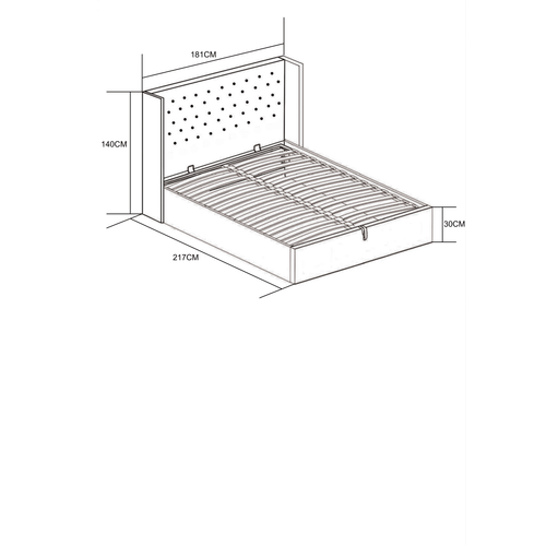 Lit Coffre 2 Places 160x200 Cm Cloute Velours Gris
