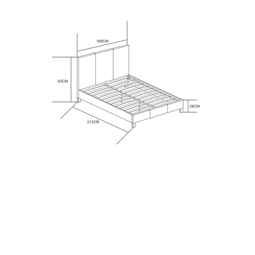 Lit 2 Places Melbourne Simili Cuir Noir 160x200 Cm Avec Sommier Intégré