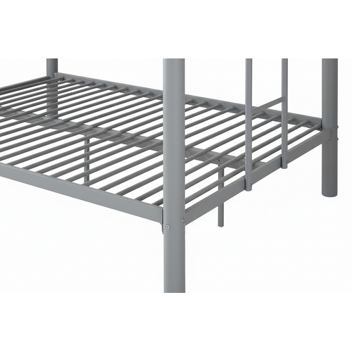 Lit Superposé 4 Personnes Métal Gris 140x190 Cm Colosse